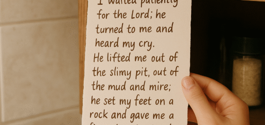 Why I Started Hiding Bible Verses in My Kitchen Cabinet (And How It Changed Everything)